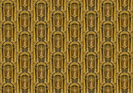 Christian golden geometric motif art pattern designの写真素材