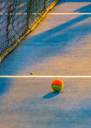 Tennis balls at tennis court, samborondon, ecuadorの写真素材