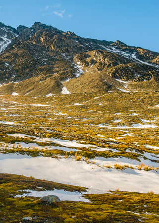 Martial Glacier Landscape, Ushuaia, Tierra del Fuego, Argentinaの写真素材