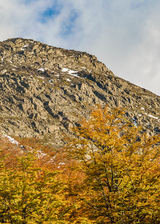 Martial glacier landscape scene, Ushuaia, Tierra del Fuego province, Argentinaの写真素材