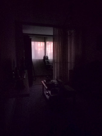 Apartment interior high contrast sceneの写真素材