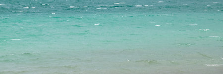 Aerial view seascpae photography of ocean atlantic from puerto madryn city, chubut province, argentinaの写真素材