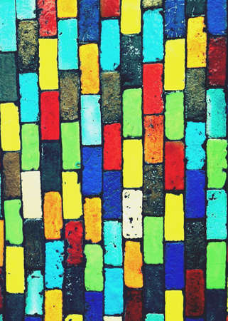 Colorful ceramic wallの素材