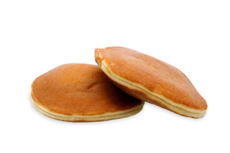 Dorayaki on white backgroundの写真素材