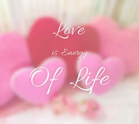 Inspirational quote on blurred backgroundの写真素材