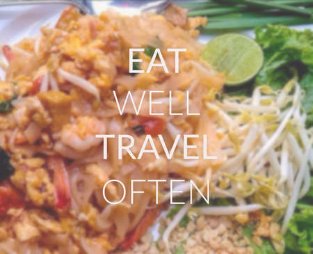 Inspirational quote on blurred backgroundの写真素材