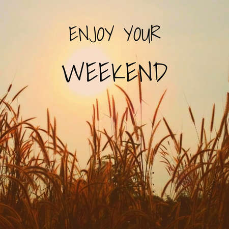 Inspirational quote on blurred backgroundの写真素材