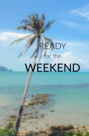 Inspirational quote on blurred backgroundの写真素材