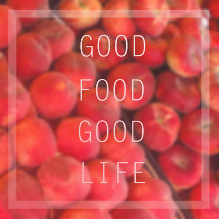 Inspirational quote on blurred background