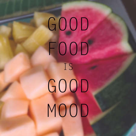 Inspirational quote on blurred backgroundの写真素材