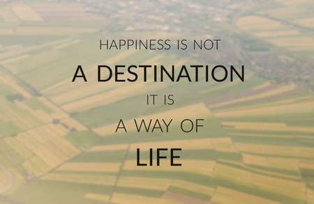 Inspirational quote on blurred backgroundの写真素材