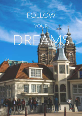 Inspirational quote  motivational backgroundの写真素材