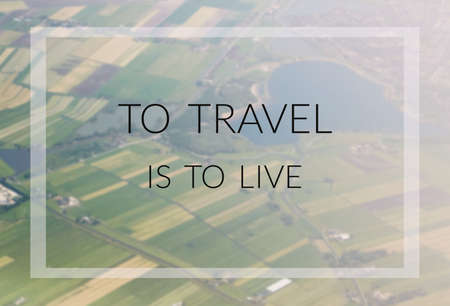 Inspirational quote on blurred backgroundの写真素材