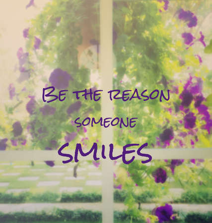 Inspirational on blurred backgroundの写真素材