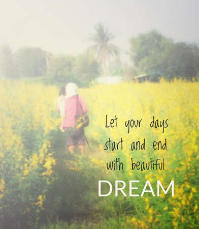 Inspirational quote & motivational backgroundの写真素材