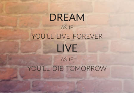 Inspirational quote & motivational backgroundの写真素材