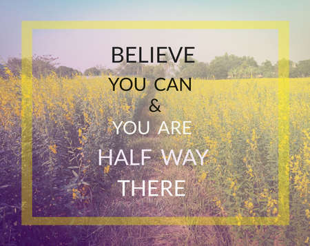 Inspiration quote & motivational background