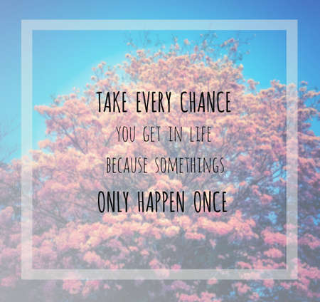 Inspiration quote & motivational background