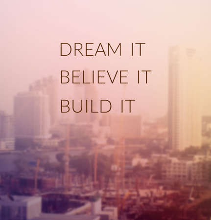Inspiration quote & motivational backgroundの写真素材