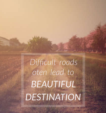 Inspiration quote & motivational background