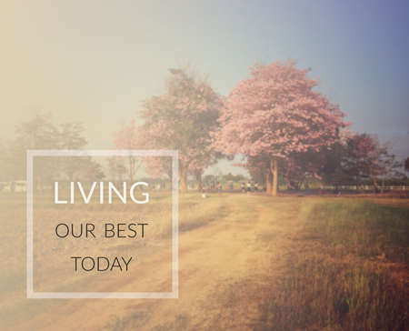 Inspirational quote & motivational backgroundの写真素材