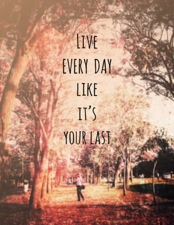 Inspirational quote & motivational backgroundの写真素材