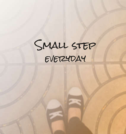 Inspirational quote & motivational backgroundの写真素材