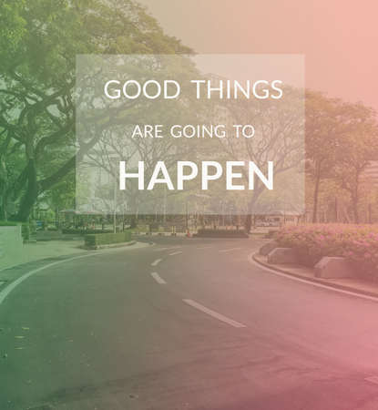 Inspirational quote & motivational backgroundの写真素材