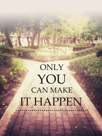 Inspirational quote & motivational backgroundの写真素材