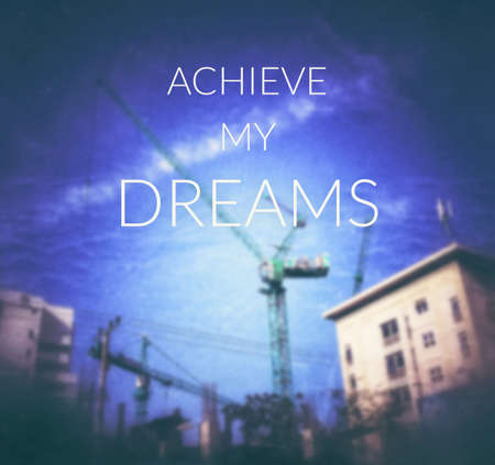 Inspirational quote & motivational backgroundの写真素材