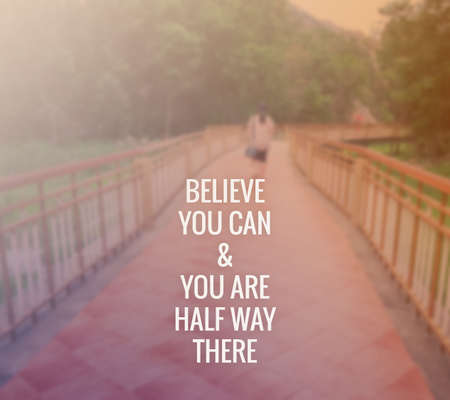 Inspirational quote & motivational backgroundの写真素材