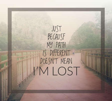 Inspirational quote & motivational backgroundの写真素材