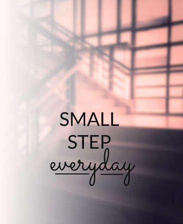 Inspirational quote & motivational backgroundの写真素材