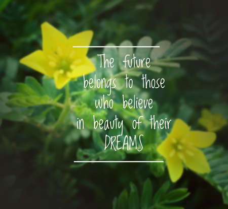 Inspirational quote & motivational backgroundの写真素材