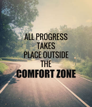 Inspirational quote on blurred backgroundの写真素材