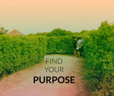 Inspirational and motivation quote on blurred backgroundの写真素材