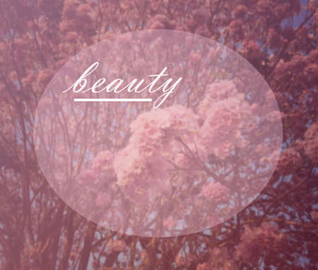 Inspirational and motivation quote on blurred backgroundの写真素材