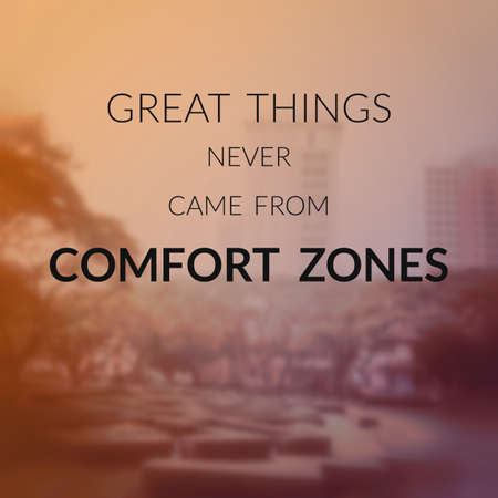 Inspirational and motivation quote on blurred backgroundの写真素材