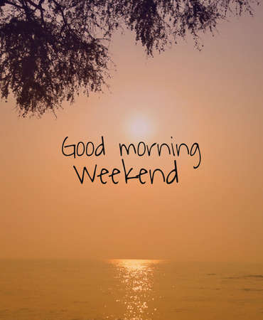 Inspirational and motivation quote on blurred backgroundの写真素材