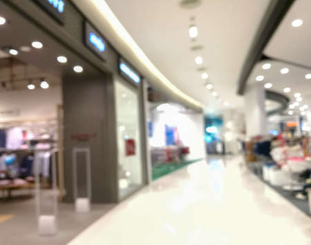 Abstract blur shopping mall backgroundの写真素材
