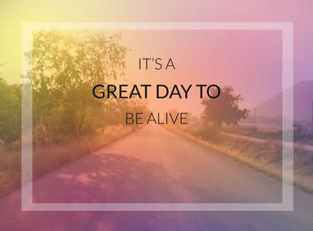 Inspirational quote & motivational backgroundの写真素材