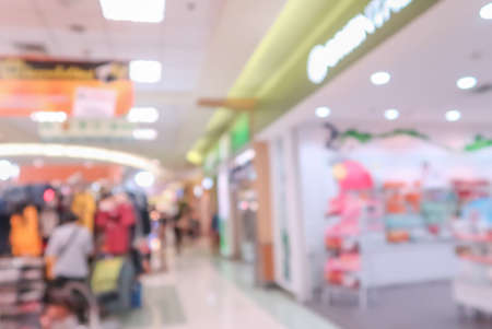 Abstract blurred shopping mall backgroundの写真素材