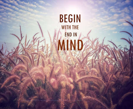 Inspirational and motivation quote on blurred flower backgroundの写真素材