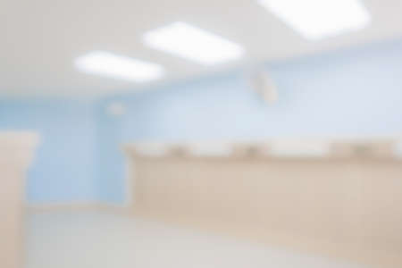 Abstract blurred hospital and clinic interior for background