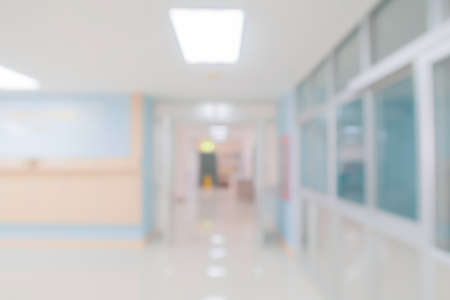 Abstract blurred hospital and clinic interior for background