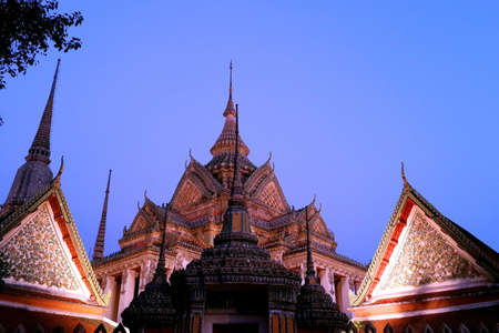 Night Time of  Wat Pho Temple Bangkok , Thailandの写真素材