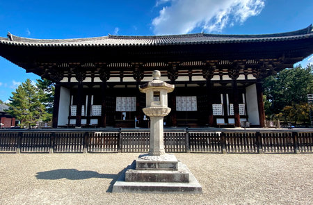 A splendid cultural property of ancient Naraのeditorial素材