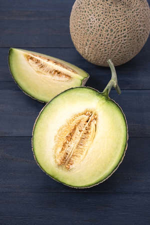 healthy and fresh delicious fruit melonの写真素材
