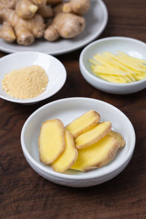 Spices that enhance the taste of food gingerの写真素材