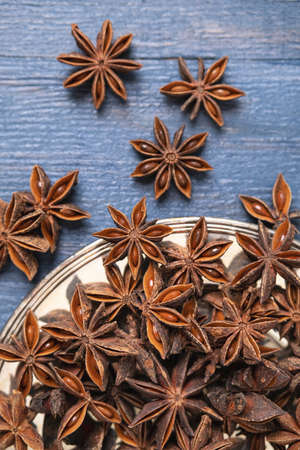 Spices that enhance the taste of food Star aniseの写真素材